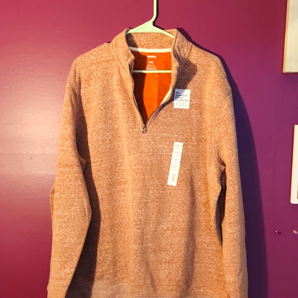 Men's Sonoma  Supersoft Quarter-Zip Fleece Sweater, XXL